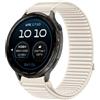 GIOPUEY Cinturini Compatibile con Garmin D2 Air X15, Nylon Traspirante Sport Loop Cinturino in Morbido Nylon Intrecciato Strap Band - Beige
