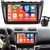 Techschermo 2+64GB Autoradio Android per Mazda 6 GH 2007-2012 con CarPlay & Android Auto, Radio Schermo 9 Pollici, DSP, WiFi, GPS, Bluetooth, Controlli al Volante, FM RDS + Telecamera Retrovisiva, Microfono