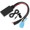 Qiilu Adattatore Bluetooth AUX IN 8 Pin con Microfono per Chiamate in Vivavoce Audio Stereo Cavo per Smart Fortwo 450
