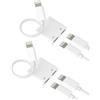 Aksenli Adattatore Lightning Cuffie(2 pack)per Apple MFi Certified Doppio jack Auricolari Caricatore Sdoppiatore per iPhone 14 13 12 Pro Max Aux Audio Cavo Ricarica Adapter per ipad Cuffia Autoradio Accessori