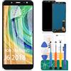 SRJTEK Pellicola Protettiva in Vetro temperato Incell per Samsung Galaxy J6 2018 J600 J600L J600N J600G/DS J600F/DS con Pellicola temperata, Colla e Strumenti