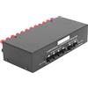 Yanmis Selettore Altoparlanti Passivo 2 Uscite 4 Ingressi Amplificatore HiFi Audio - Commutatore Manuale Stereo Senza Rumore, Lega Alluminio 300W, Plug and Play per Doppio Speaker