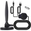 Fasizi Antenna TV con amplificatore digitale 1080P HDTV 4K amplificato per interni