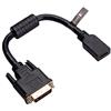 Keple HDMI Femmina to DVI Maschio Adapter Taglia 15cm (DVI-D Dual Link 24+1) Gold Plated Adattatore HDMI su DVI-D 1080P Video Lead Gender Changer Colore Nero