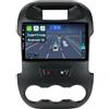 KeiDilie KEC 9" [2+64G] Android 15 2 Din Autoradio per Ford Ranger 2011-2016-[Integrato Wireless CarPlay | Android auto | Mirror Link | GPS Sat Nav | Bluetooth 5.0 | WiFi | 4G | SWC]+CAM Incluso