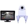 Dynavsal Trasportatore Telecamera Posteriore 8 LED IR Night Version 170 Gradi Angolo di Visione Impermeabile + Monitor per Auto 4.3 Pollici TFT LCD per Telecamere per Retromarcia