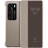 Huawei P40 Smart View Flip Custodia Cellulare, Accessorio Originale, Khaki