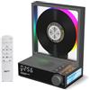 bodymaster HOTT - Lettore CD portatile con telecomando, Bluetooth 5.3 Desktop CD con luci RGB, lettore CD con altoparlanti HiFi, supporta scheda TF, trascrizione, schermo LED, timer (grigio)