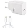 Generico Caricatore Presa USB C 25W compatibile con iPhone 14/14 Pro/ 14 Pro Max/ 14 Plus/13/12/11/XS/XR/X/8, CAVO 1M TIPO-C/IPHONE Spina Rapido Caricabatterie Alimentatore Carica Ricarica