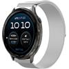GIOPUEY Cinturini Magnetica Compatibile con Garmin D2 Air X15, Cinturino in Acciaio Inossidabile Intrecciato [Magnetico] - Silver