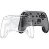 GIOPUEY Cover Compatibile con Nintendo Switch 2 PRO Controller, Alta Trasparenza Custodia, Materiale PC Rigido Case，Nessun Ingiallimento, Nessuno Sbiadimento - Transparent