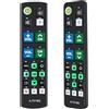 Alkia Telecomando universale Big Button TV con tasti Glow-in-The-Dark per anziani - grandi tasti illuminati telecomando per anziani compatibile con Samsung, LG, Panasonic, Sony, Sharp, TCL, JVC TVs
