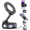 Aischens Porta Cellulare magnetico per Auto,Supporto per Cellulare regolabile a 365°,Supporto Magnetico Rotante a Ventosa per cruscotti,Parabrezza e Bocchette d'aria Compatibile con iPhone e Android
