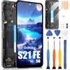 ARSSLY Schermo LCD per Samsung Galaxy S21 Fe 5G - Incell, LCD Display per Galaxy S21 Fe 5G SM-G990 Touchscreen Digitazer Full Assembly Sostituzione Schermo con Riparazione Kit (Nero con Cornice)