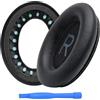 MMOBIEL Cuscinetti Auricolari di Ricambio per Bose QuietComfort 45 (QC45) / QuietComfort SE/New Quiet Comfort Wireless Over-Ear Cuffie di MMOBIEL - Protein PU Cuscinetti - Padiglioni Cuffie - Nero