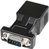 DTech Adattatore seriale da DB9 a RJ45 da maschio a RJ-45 femmina convertitore Ethernet compatibile con dispositivi standard RS-232 a 9 pin