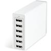 Wilmà Caricatore USB Multiplo 6 o 20 Porte 100W Caricabatterie Stazione di Ricarica in Materiale Ignifugo, Caricatore Rapido per Lampade Wilmà, Apple, Samsung, Laptop (6 Porte)