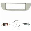 tomzz Audio 2414-039 Set di pannelli radio compatibili con Fiat 500 anno 2007-2015 beige con adattatore radio Adattatore antenna ISO Staffa di sblocco ISO DIN