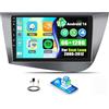 SIXTOP Autoradio Android 15 6+128G 8-Core per Seat Leon 2005-2012, 9 Schermo per Auto con Wireless CarPlay & Android Auto, Bluetooth, GPS, WiFi, FM/RDS, DSP EQ MIC
