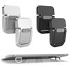 Jidyllic 4 Pezzi Mini Supporto Laptop Pieghevole - Rialzo PC Portatile con Base Antiscivolo, Design Invisibile per Tastiera PC e Raffreddamento Ottimale, Accessori Computer (Nero e Argento)