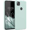 kwmobile Custodia Compatibile con Google Pixel 4a Cover - Back Case per Smartphone in Silicone TPU - Protezione Gommata - menta freddo