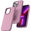 TOCOL Cover per iPhone 13 Pro 6,1 Pollic, Silicone Resistente, Fodera in Microfibra, Custodia per iPhone 13 Pro Protezione Antiurto Silicone, Viola Lilla
