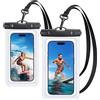 Coolpow custodia impermeabile smartphone[certificate IPX8] 2 Pezzi Cover subacquea per iPhone 16e 16 15 14 Pro Max Plus, per Samsung Galaxy S25 Ultra Borsa custodia telefono subacquea con cordino Kit