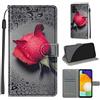 YIRRANZD Cover per Samsung Galaxy A13 4G, Protettiva Portafoglio in Pelle PU Cover Libro [Verniciato], Flip Caso Antiurto Custodia per Samsung A13 4G (Rosa A)
