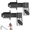 YANJIY Morsetto Riflettore in Metallo, 2 Pezzi Ttaffa Flash per Fotocamera, Supporto Multifunzionale per Flash Studio, Luce LED (Nero)