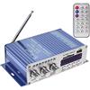 DollaTek WINGONEER 12V Hi-Fi stereo amplificatore audio digitale USB SD DVD FM Audio Radio stereo MP3 altoparlante per auto Bluetooth amplificatore Hi-Fi