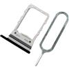 MMOBIEL Vassoio SIM Compatibile con Samsung Galaxy Z Flip3 5G 2021 - Porta Scheda Con Guarnizione di Gomma e Pin - Nero