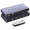 Arleedyn Splitter HDMI 4K 240Hz HDMI Switch 5 in 1 Out - Selettore Switcher a 5 porte 8K 60Hz con telecomando 3D CEC HDR HDCP2.3, per PS5/4/3 Xbox, lettore DVD, Nintendo Switch Roku PC TV Fire Stick