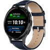 Niboow 18mm Pelle Cinturino per Huawei Watch GT 7/GT 6/GT 5/GT 4 (41mm) | per Huawei Watch GT 5 Pro 42mm/Garmin Venu 4/3S 41mm/Forerunner 265S/255S, Uomini Donne Morbido Pelle 18mm Cinturini