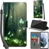 Haninsuze Cover per Samsung Galaxy S21 FE, Farfalla