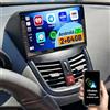Fuluku 2+64GB Android 15 Autoradio per Peugeot 207 2005-2015 Wireless Carplay Android Auto, Touch Screen 9 Pollici Stereo Auto Bluetooth, GPS Navi, Telecamera Posteriore, FM RDS, WiFi, SWC