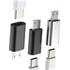 HOYULLI Adattatore USB C Femmina a Micro USB Maschio Caricabatterie(3Pack)Tipo C Jack Dati Cavo Connettore Android Spina Convertitore Compatibile Con Samsung Galaxy S6 Edge+ S7 Active4 Note5 Accessori Type C