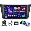 Hikity 5G WiFi 4+64G Android Autoradio per BMW 3 E90/E91/E92/E93 2005-2011, 9 Pollici IPS Touch Screen Stereo Auto con Wireless Carplay Android Auto Bluetooth5.0 FM/RDS GPS SWC AHD Retrocamera
