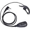 HYSHIKRA Auricolare radio compatibile con Retevis Baofeng UV5R Kenwood TK250 Walkie Talkie Headset con PTT e microfono (nero G, 1 pezzi)