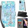 Haninsuze Cover per Xiaomi Redmi Note 11 Pro Plus 5G Custodia Cover Pelle Libro Portafoglio con Porta Carte Protezione Antiurto Cuoio Flip Case Custodia Cover per Redmi Note 11 Pro Plus 5G, Torre