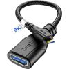 Cratree Cavo Micro HDMI a HDMI 8K 60Hz 4K 120Hz, Adattatore Compatibile Con GoPro Hero 7 6 5 4, Raspberry Pi 4, Sony Camera, Nikon 20CM
