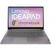 Lenovo IdeaPad 3 Chrome 15IJL6 Intel� Pentium� Silver N6000 Chromebook 39,6 cm [15.6] Full HD 8 GB LPDDR4x-SDRAM 128 GB eMMC Wi-Fi 6 [802.11ax] ChromeOS Inglese Grigio (IdeaPad 3 Chromebook) - Vers