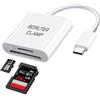 BORLTER CLAMP Lettore di Schede SD/Micro SD, BorlterClamp Adattatore USB C a SD/TF Lettore di Schede di Memoria Compatibile con MacBook, Computer Portatile, Smartphone e Altri