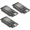 Ulegqin ESP32 NodeMCU Board con CH340 Schede Madri Ulegqin ESP32 USB C Schede di sviluppo con ESP 30 Pins 2.4 GHz WiFi + Bluetooth Dual-Cores Interfaccia Type-C Compatibile con Arduino (3 pezzi)