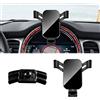 KUNGKIC Supporto per telefono auto Supporto regolabile per telefono auto compatibile con Mini Cooper JCW F54 F55 F56 F57 F60 Countryman 2022-2023 Accessori 360°Rotazione in lega di zinco ABS (nero)