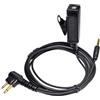 UAYESOK Adattatore per auricolari radio, 2 pin Motorola a cavo interfaccia audio AUX da 3,5 mm, adattatore per cuffie walkie talkie con PTT per Motorola DP1400 CP040 GP300 Hytera PD405 PD505 per