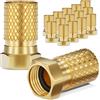 HB-DIGITAL 16 connettori F 8,2 mm con guarnizione in gomma placcato oro per cavo antenna coassiale, cavo di accoppiamento satellitare BK impianti massiccio HQ 4K UHD