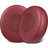 SOULWIT Cuscinetti di ricambio per Jabra Evolve2 75 (Non adatti a Evolve 75), Cuscinetti per cuffie con Pelle Sintetica più Morbida, Schiuma di Isolamento Acustico-Borgogna