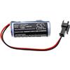 TECHTEK Batteria 2600mAh compatibile con [Sanyo] CR8.L, CR8.LHC sostituisce CR17450, CR17450E-R, CR17450ER FBA