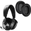 NUCNOK Cuscinetti per SteelSeries Arctis Nova PRO, Cuscinetti di Ricambio per Auricolari Cuoio Cuscini Compatibile con SteelSeries Arctis Nova PRO Padiglioni Cuffie in Pelle Proteica e Spugna