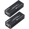 Atroodac Coppia di convertitori multimediali Gigabit Ethernet in fibra ottica 1.25G SFP Slot a RJ45 Compatibile con 100/1000BASE-SX Mini convertitore multimediale FX Port Supports Hot-Swappable